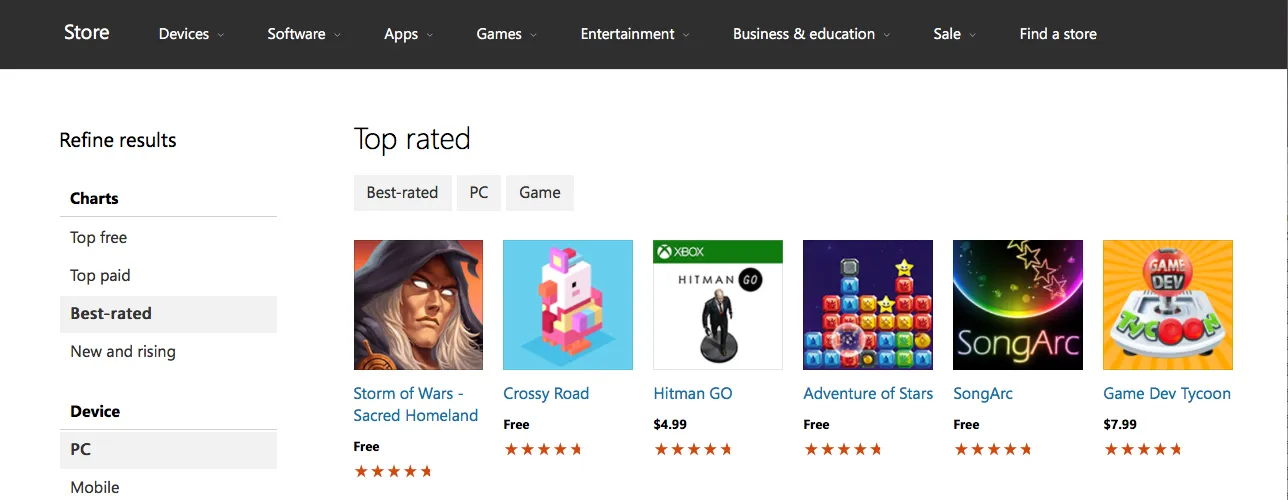 Storm of Wars – Sacred Homeland ranked No.1 best-rated game in the Windows Store